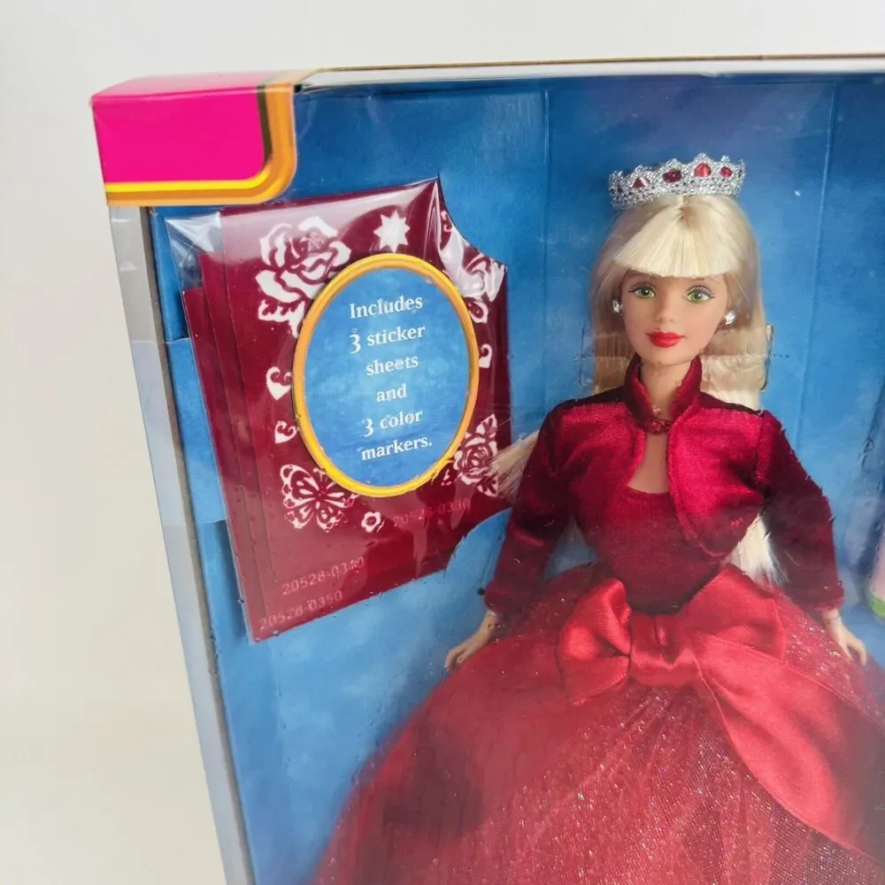 Barbie Very Velvet Doll 20528 Vintage 1998 Markers‎ Stickers Blonde New